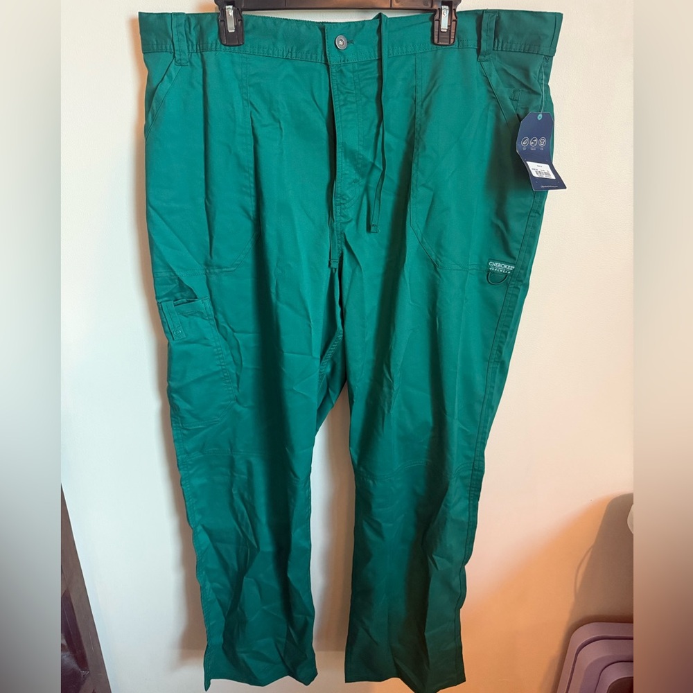 Cherokee Workwear Revolution Men's 7-Pocket Stretch Cargo Scrub Pants
